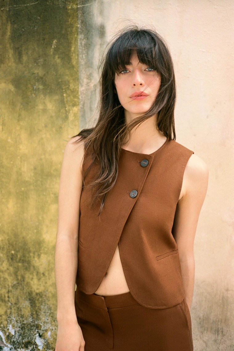 Комплект длинных бермуд из льняной смеси