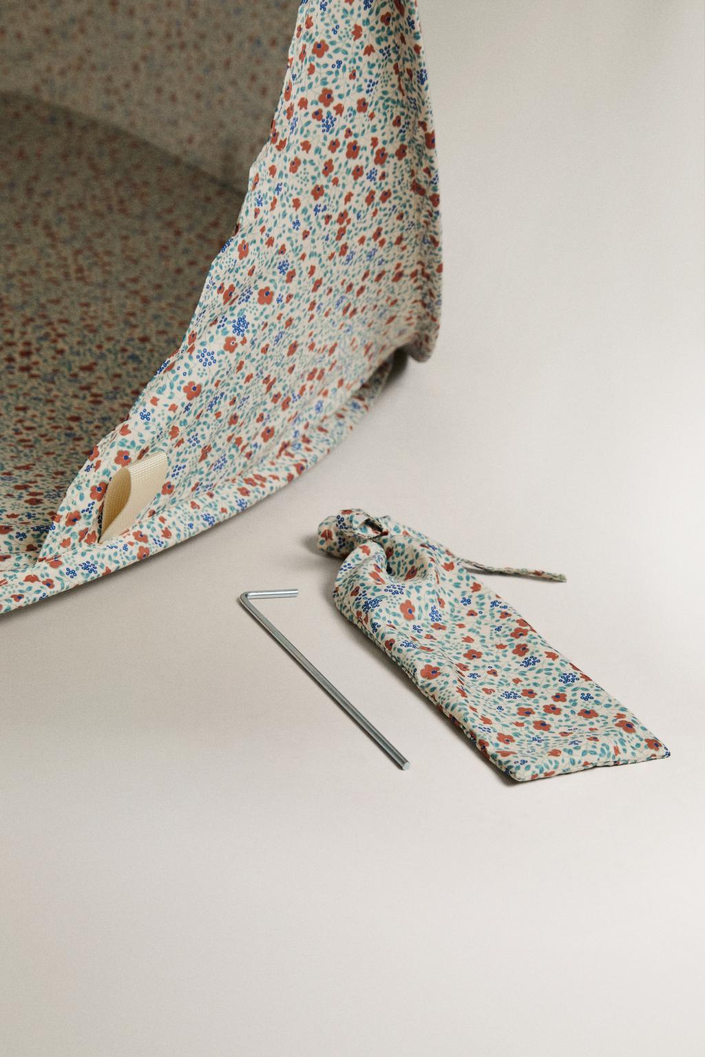 Детский пляжный тент с цветочным узором