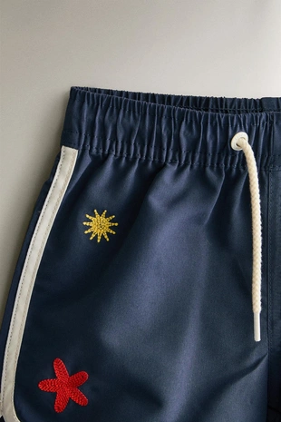 Детские плавательные шорты с морской тематикой- Заказать в России