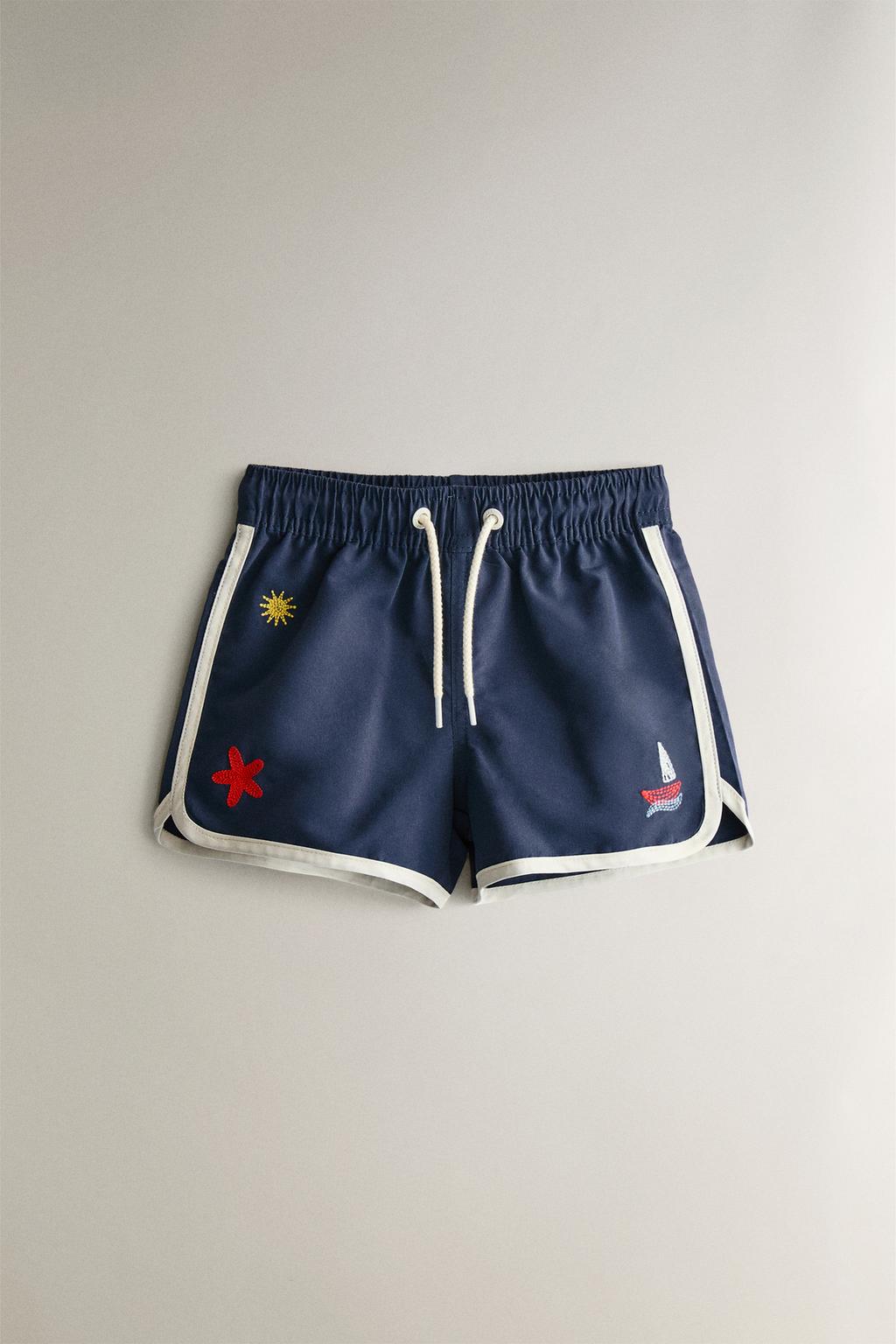 Детские плавательные шорты с морской тематикой