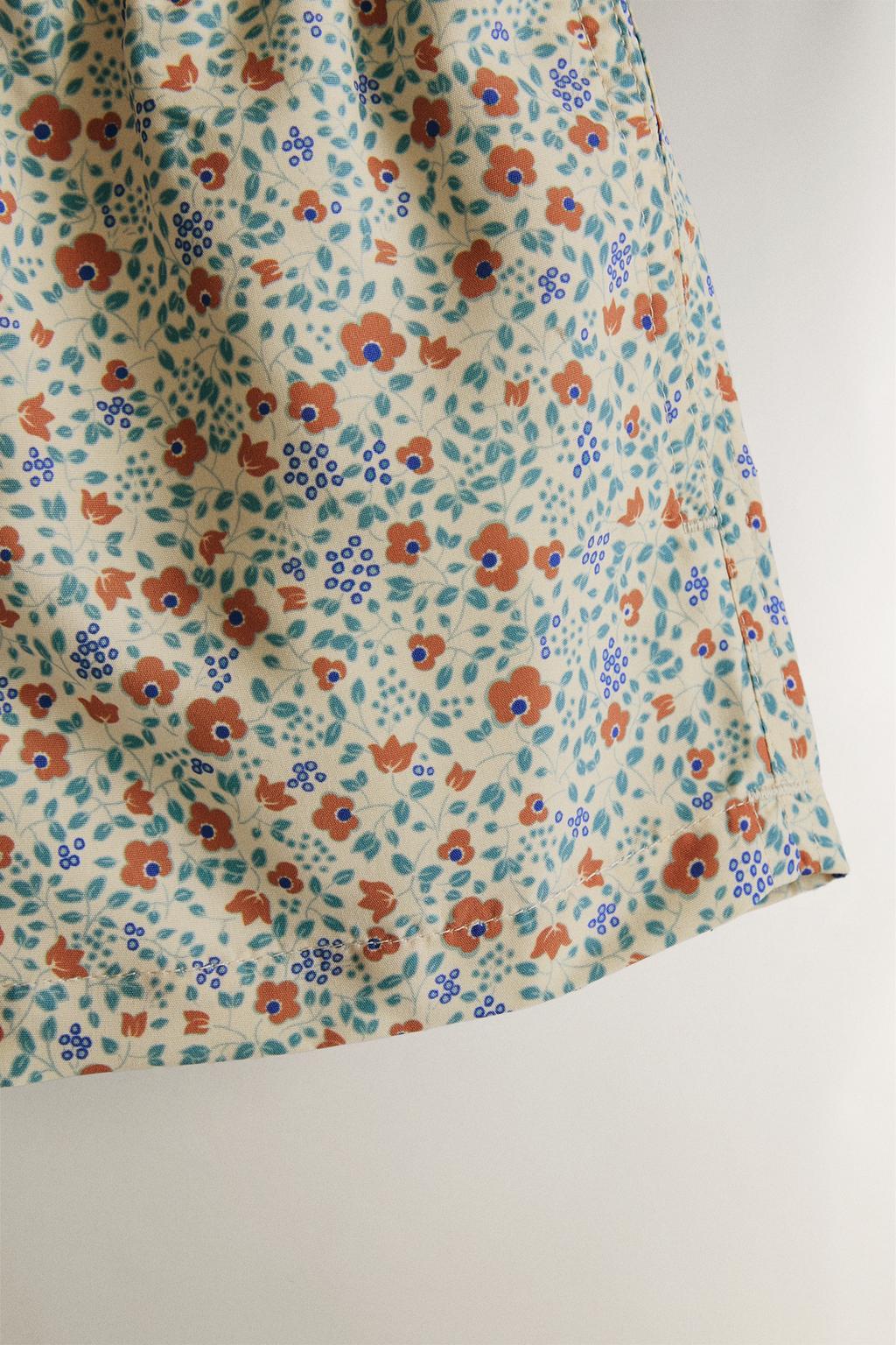 Детские плавательные трусы с цветочным узором