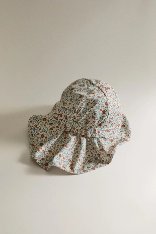 Детская пляжная шляпа с цветочным принтом- Заказать в России