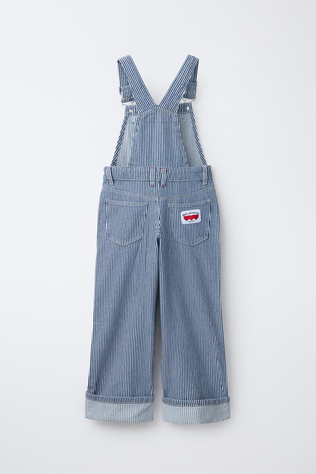 ДЛИННЫЙ ДЖИНСОВЫЙ КОМБИНЕЗОН В ПОЛОСКУ