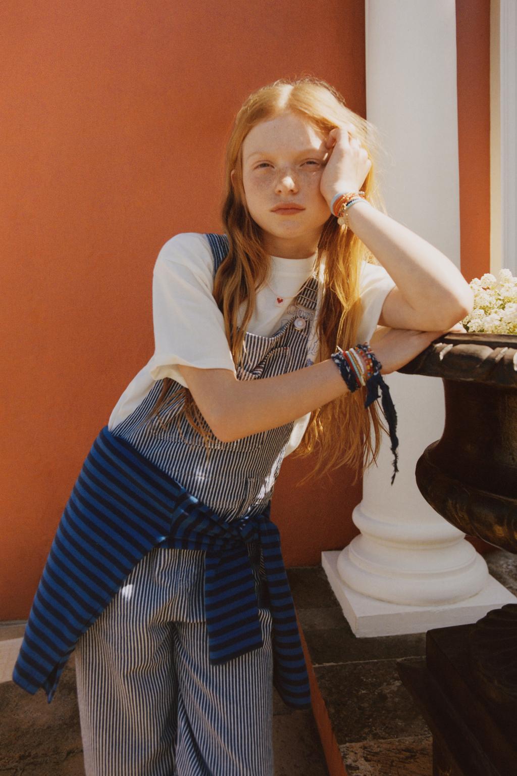 ДЛИННЫЙ ДЖИНСОВЫЙ КОМБИНЕЗОН В ПОЛОСКУ