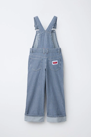 Длинный джинсовый комбинезон в полоску- Заказать в России