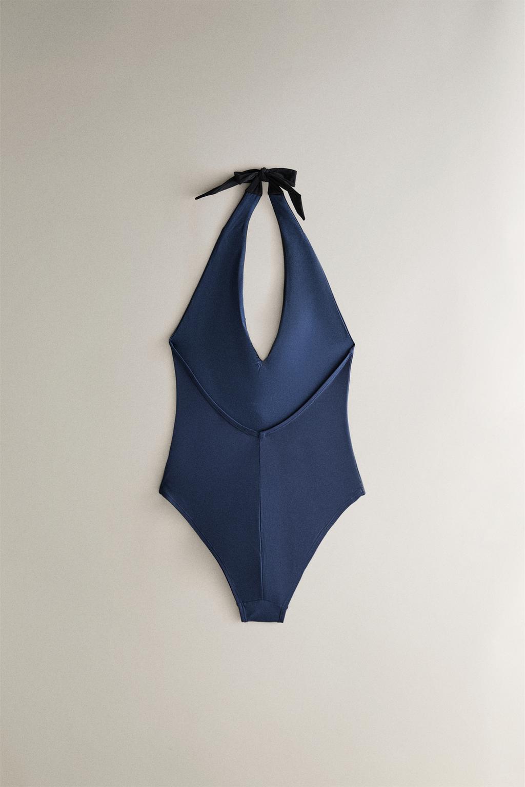 Купальник на шее с завязкой