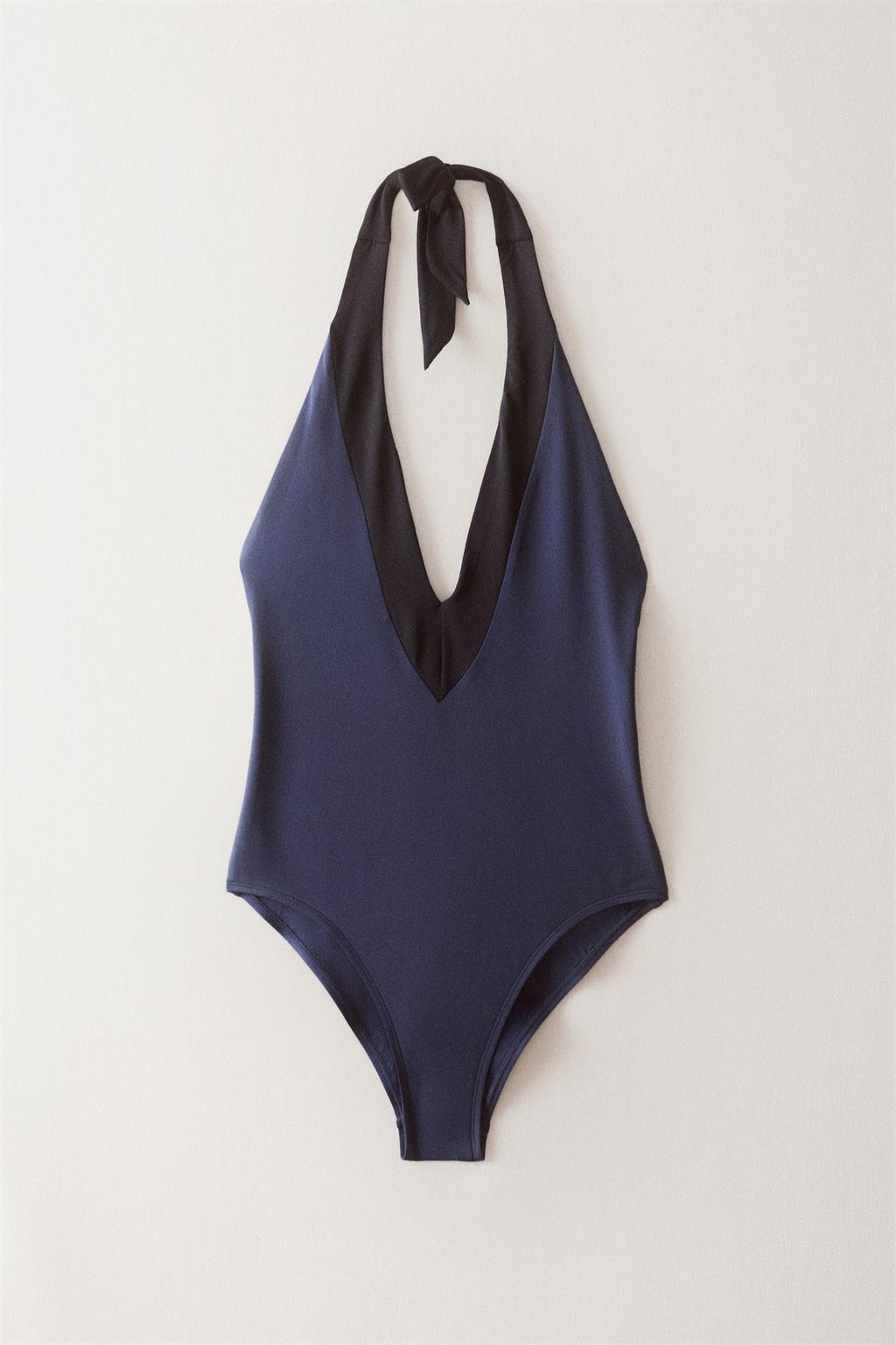 Купальник на шее с завязкой