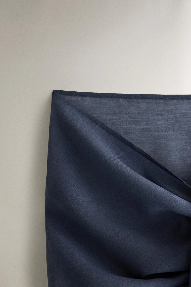 Полупрозрачный короткий пляжный саронг