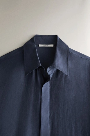 Прозрачная рубашка большого размера- Заказать в России