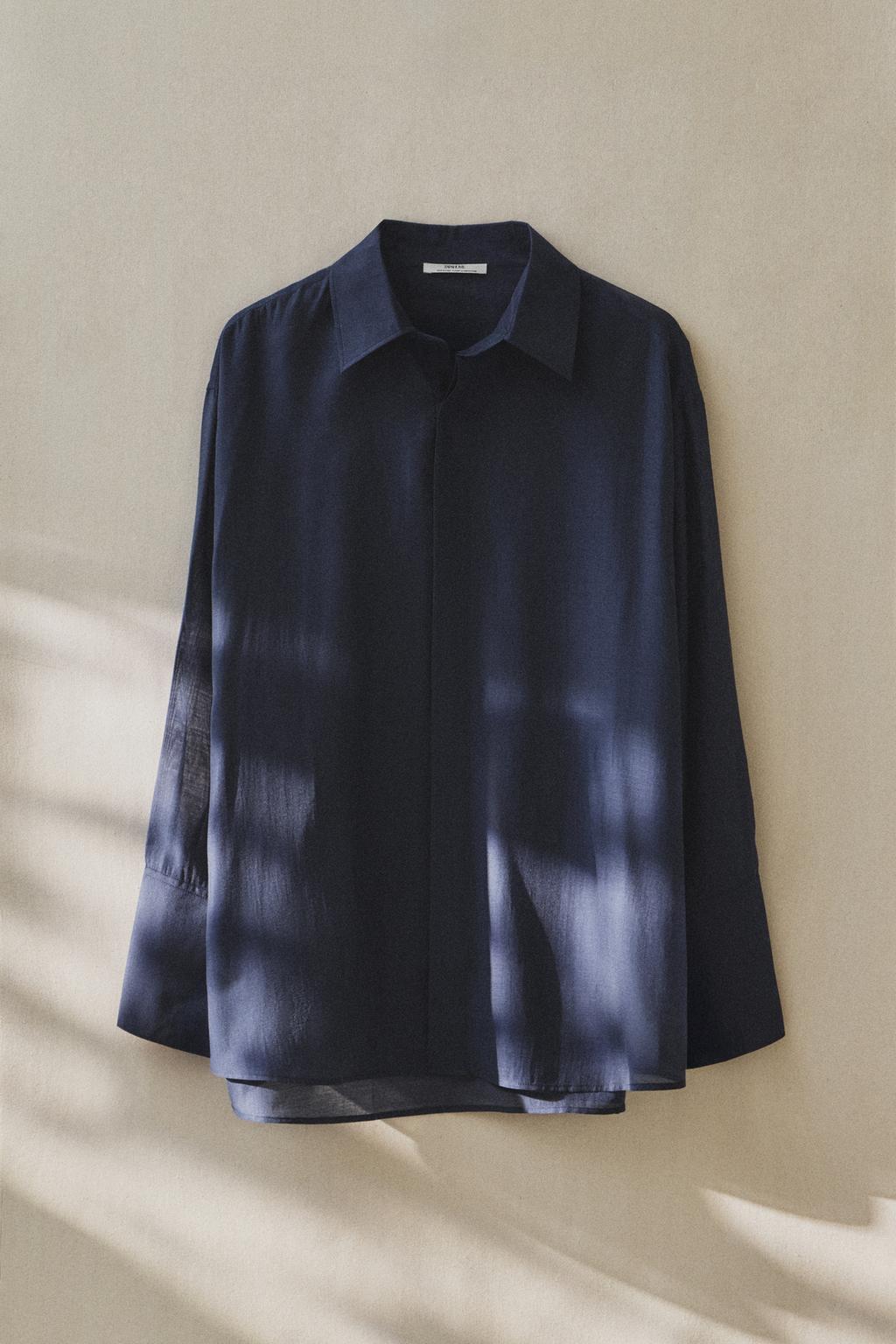 Прозрачная рубашка большого размера