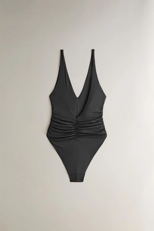 Купальник для пляжа с оборками- Заказать в России