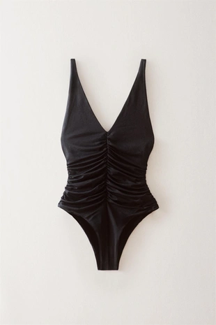 Купальник для пляжа с оборками- Заказать в России