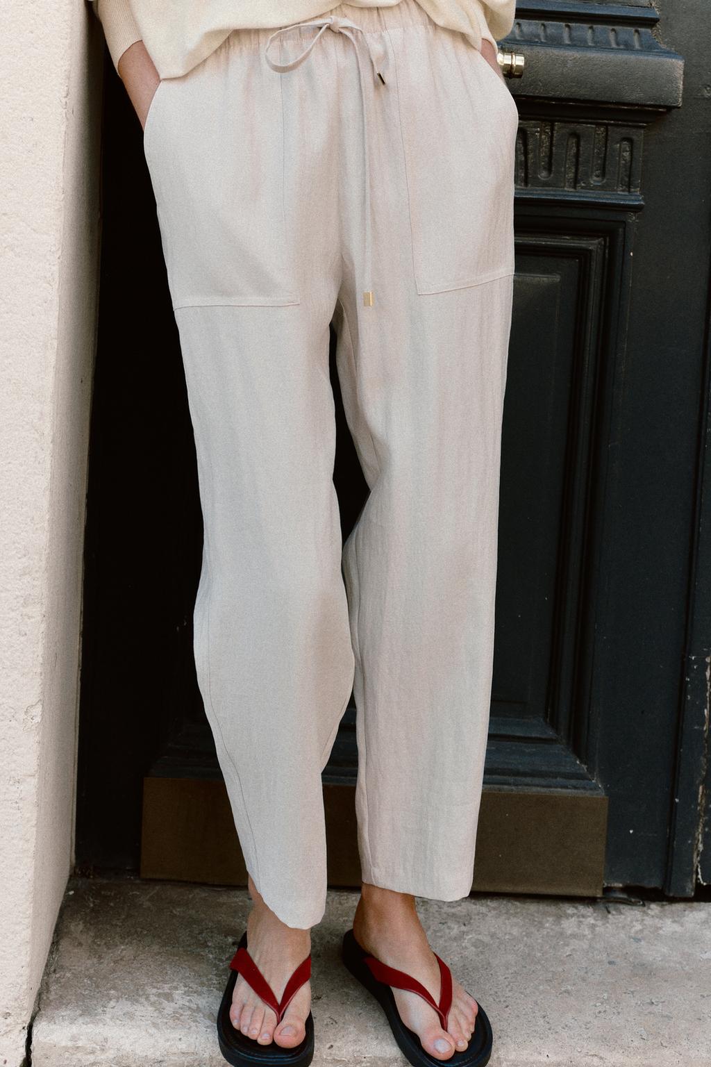 БРЮКИ С ЭЛАСТИЧНЫМ ПОЯСОМ