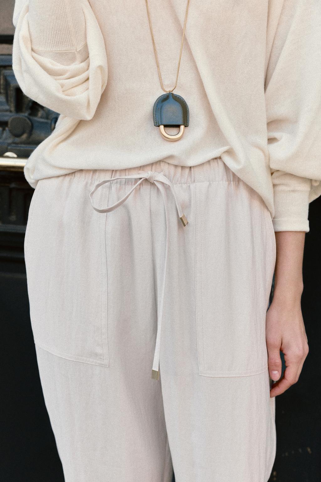 БРЮКИ С ЭЛАСТИЧНЫМ ПОЯСОМ