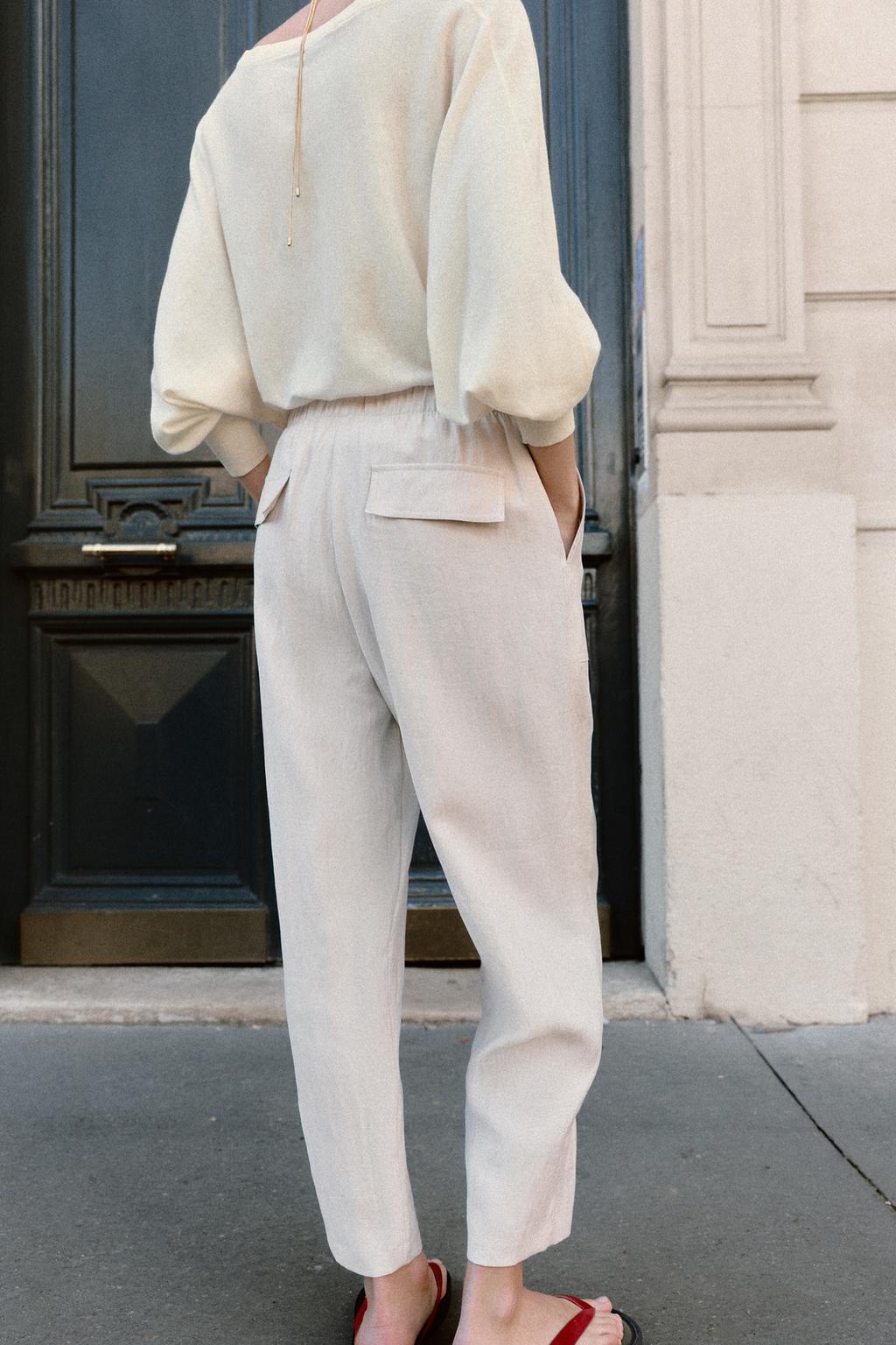 БРЮКИ С ЭЛАСТИЧНЫМ ПОЯСОМ