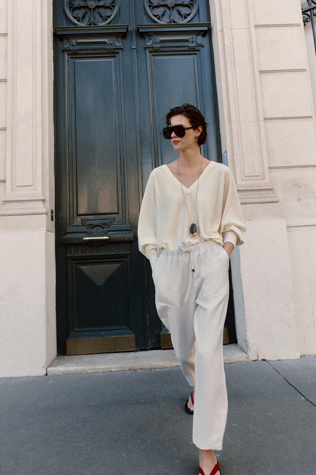 БРЮКИ С ЭЛАСТИЧНЫМ ПОЯСОМ