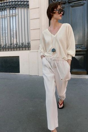 Брюки с эластичным поясом