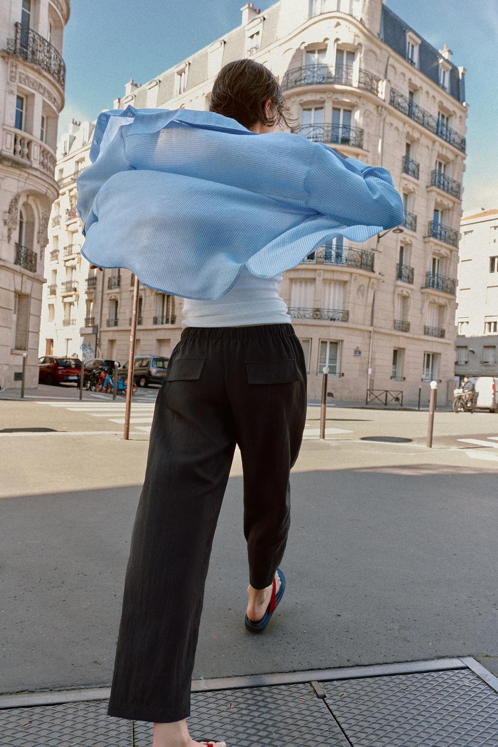 БРЮКИ С ЭЛАСТИЧНЫМ ПОЯСОМ