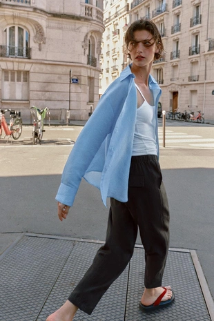 Брюки с эластичным поясом