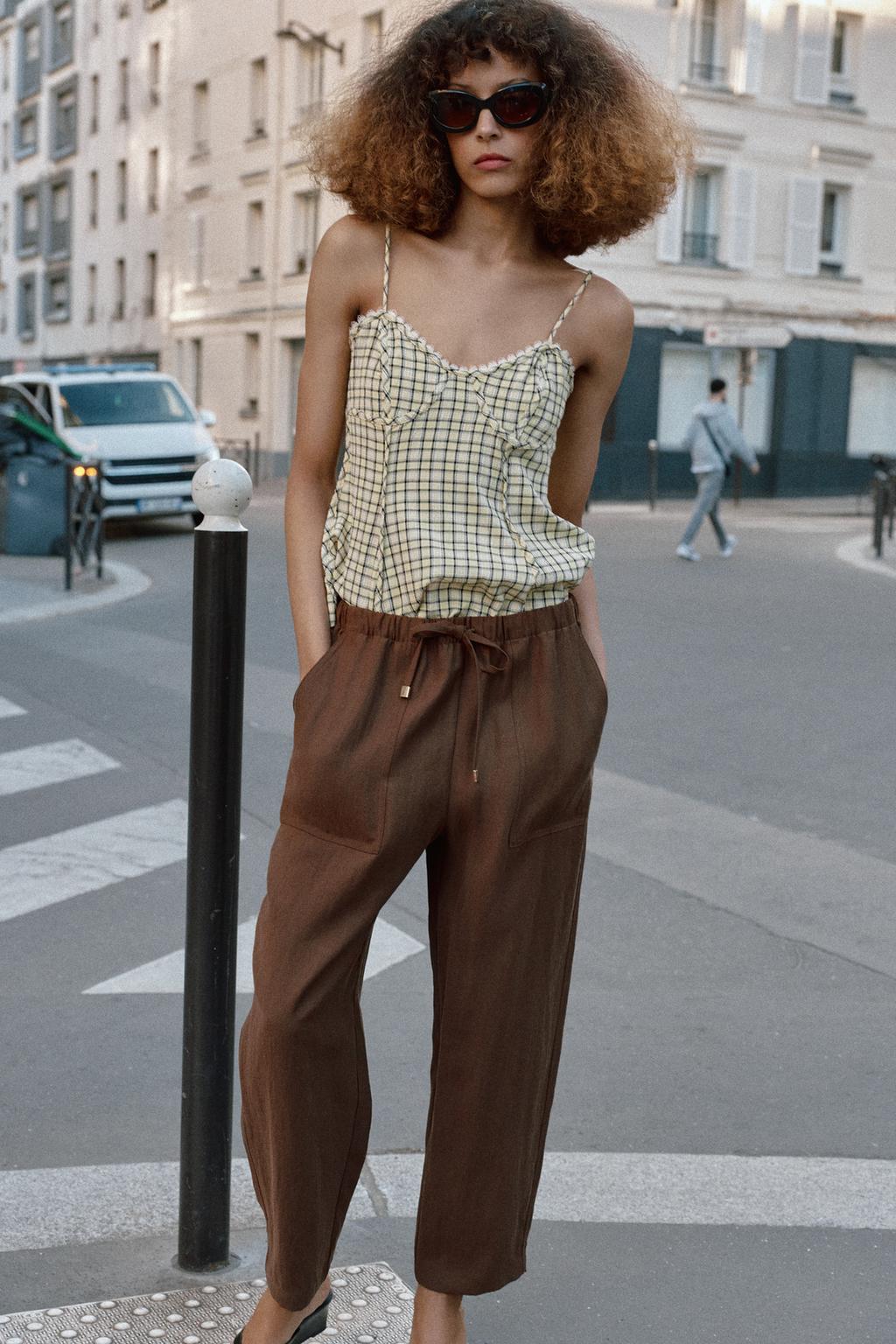 БРЮКИ С ЭЛАСТИЧНЫМ ПОЯСОМ