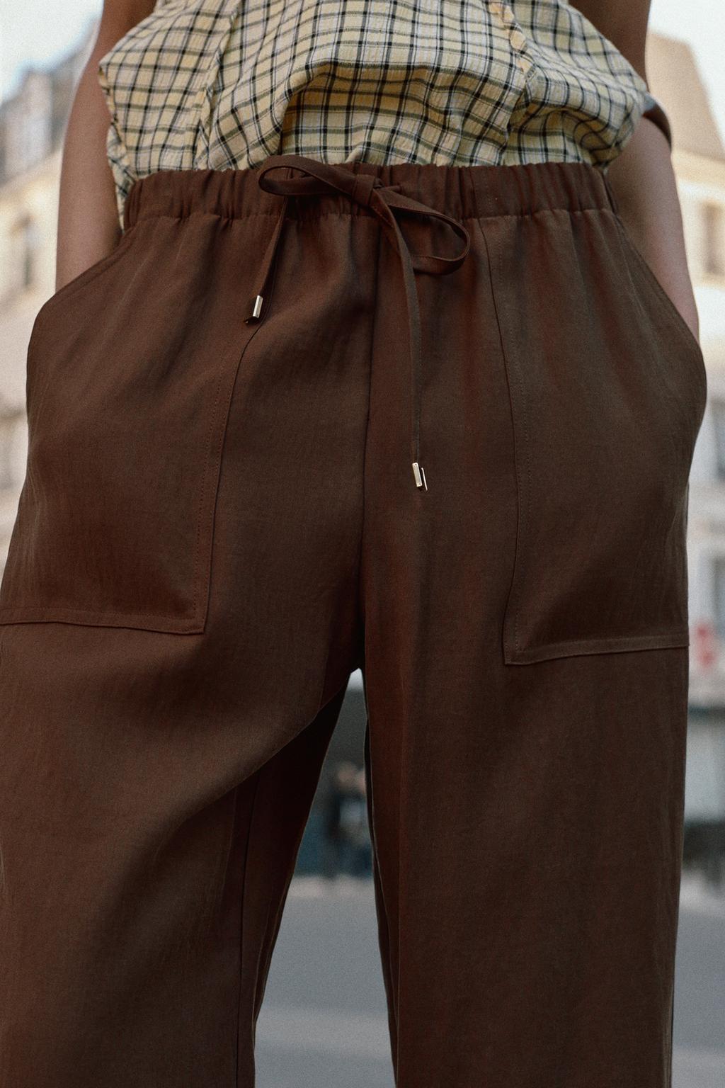 БРЮКИ С ЭЛАСТИЧНЫМ ПОЯСОМ