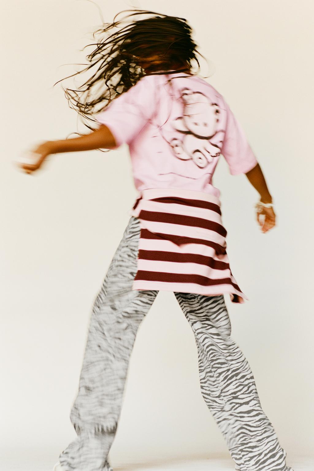 ДЖИНСЫ  С ПРИНТОМ «ЗЕБРА»