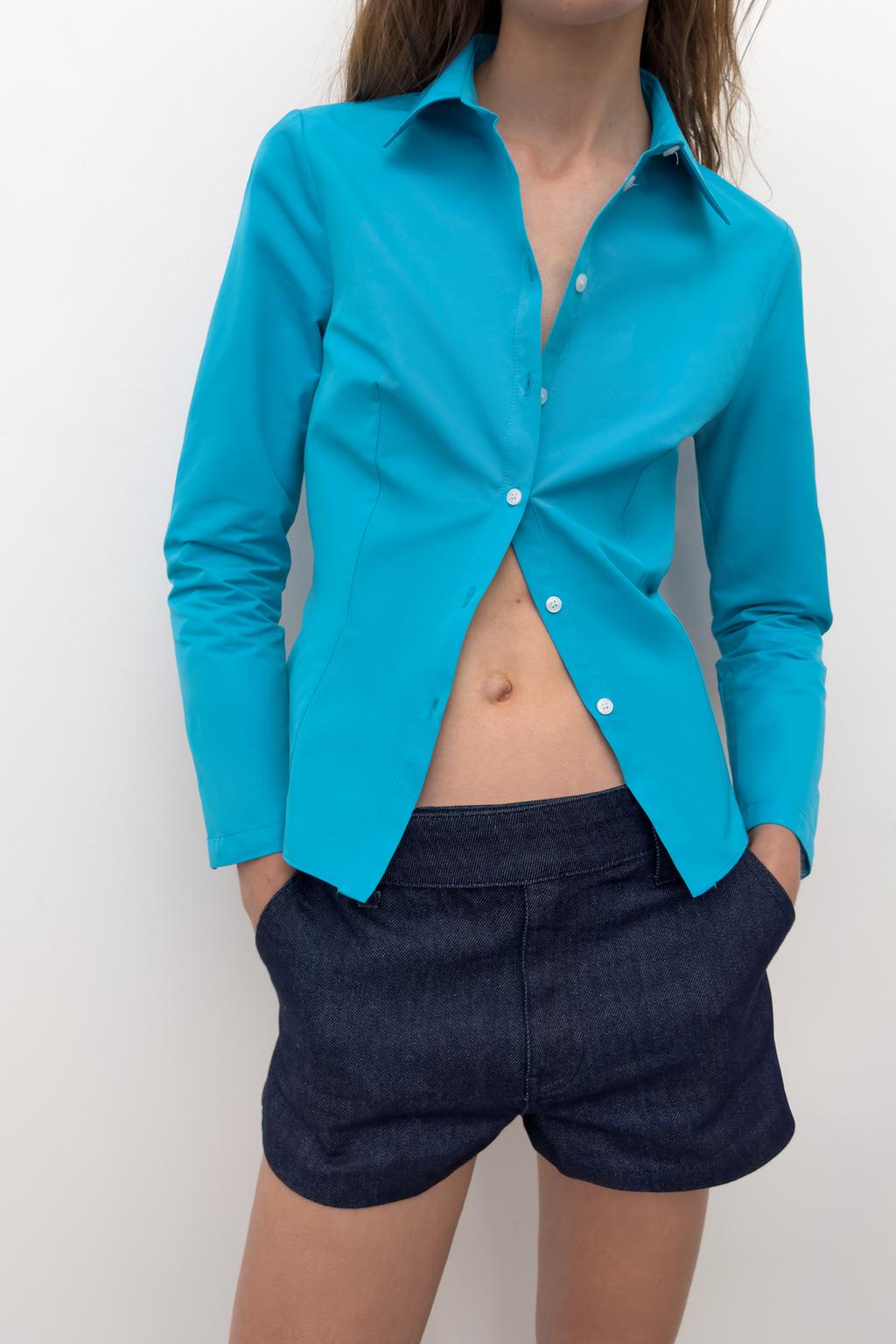 ДЖИНСОВЫЕ ШОРТЫ TRF СО СРЕДНЕЙ ПОСАДКОЙ