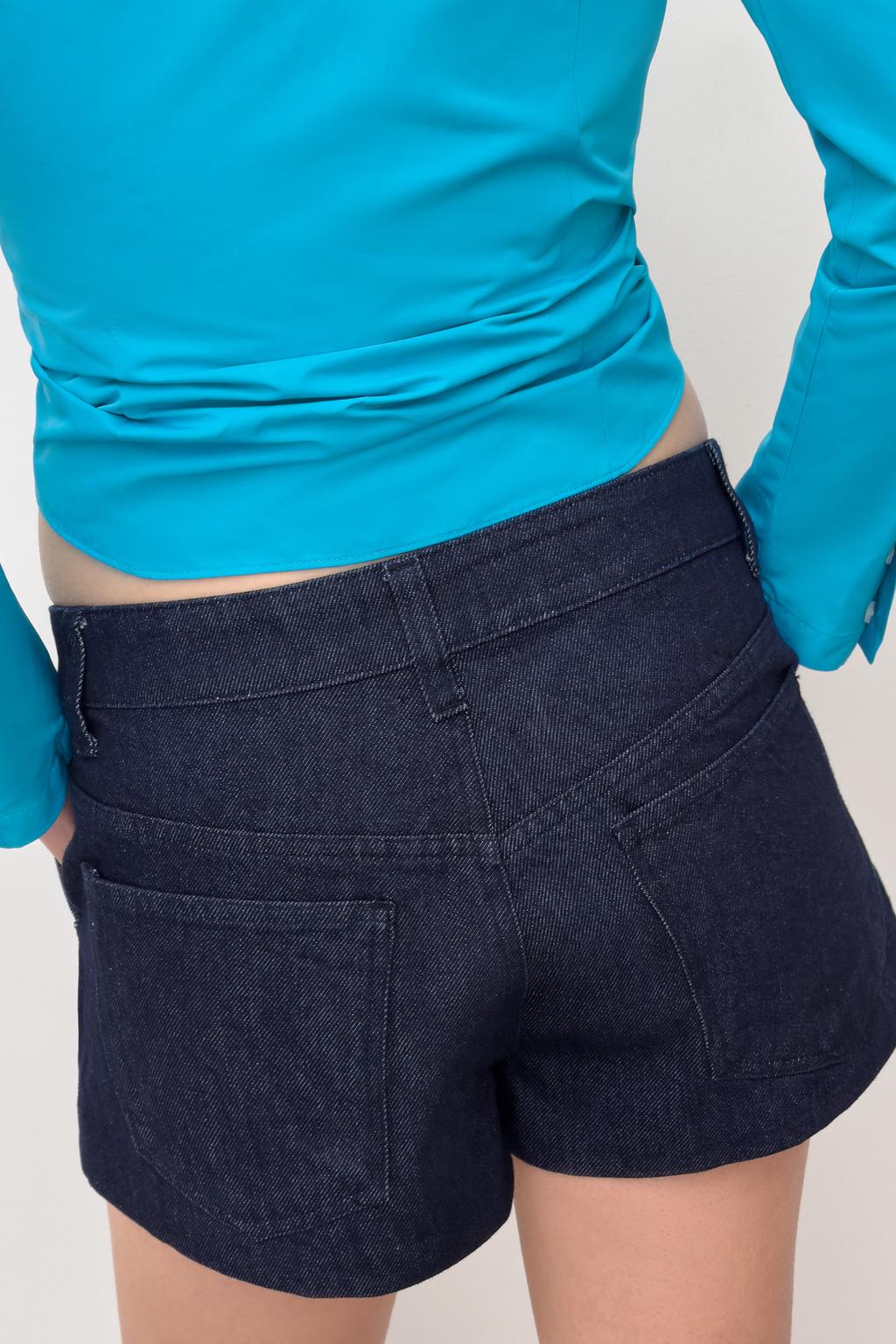 ДЖИНСОВЫЕ ШОРТЫ TRF СО СРЕДНЕЙ ПОСАДКОЙ