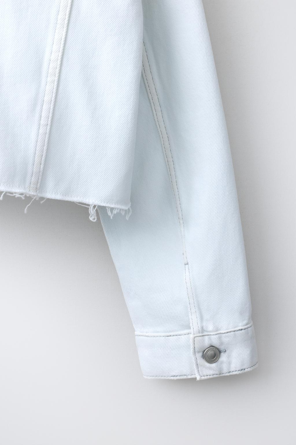 УКОРОЧЕННАЯ ДЖИНСОВАЯ КУРТКА