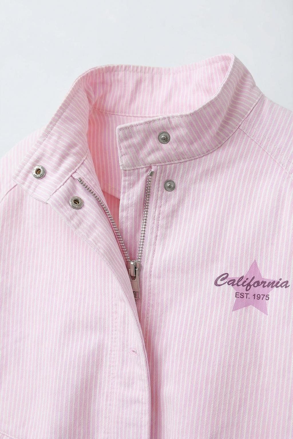 САРЖЕВАЯ КУРТКА В ПОЛОСКУ