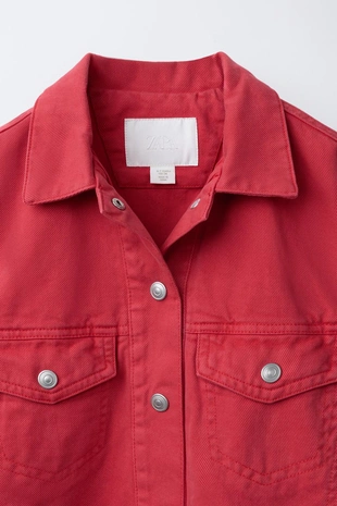 Куртка из гладкого саржи- Заказать в России