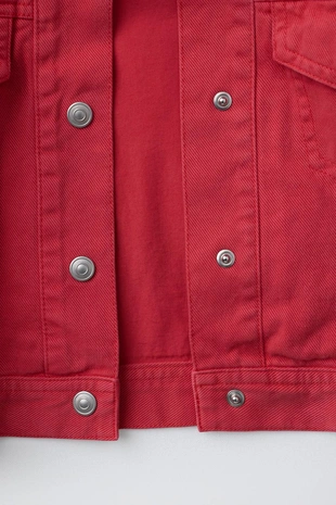 Куртка из гладкого саржи- Заказать в России