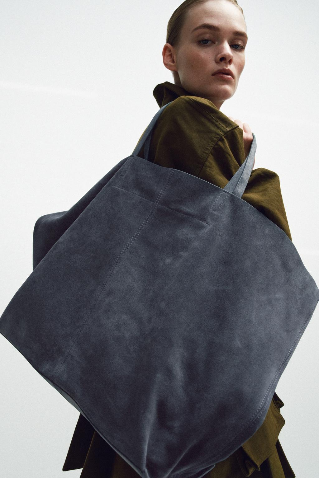 ЗАМШЕВАЯ СУМКА-ШОПЕР MAXI