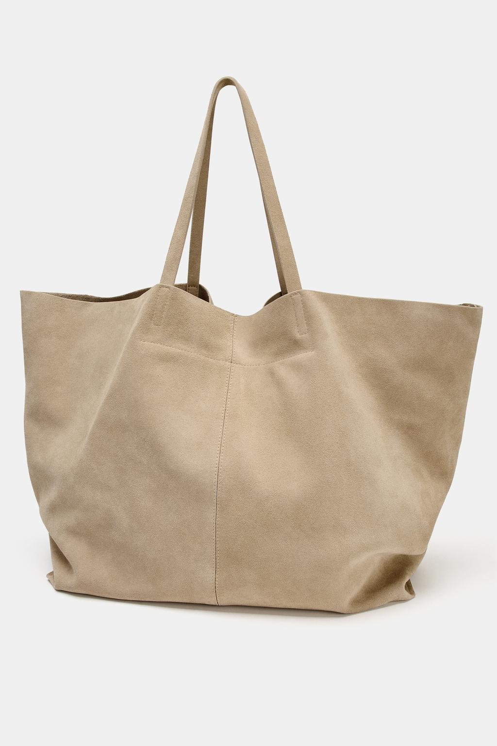 ЗАМШЕВАЯ СУМКА-ШОПЕР MAXI