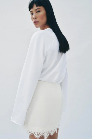 Юбка-шорты с кружевным низом- Заказать в России