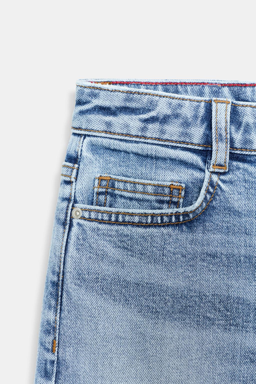 ДЖИНСЫ Z.07  СО СРЕДНЕЙ ПОСАДКОЙ И ОТВОРОТАМИ