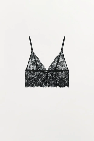 Кружевной бралетт с треугольными чашками- Заказать в России