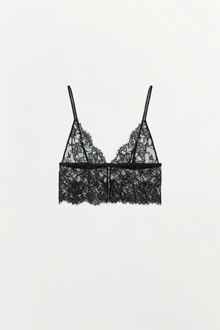Кружевной бралетт с треугольными чашками- Заказать в России