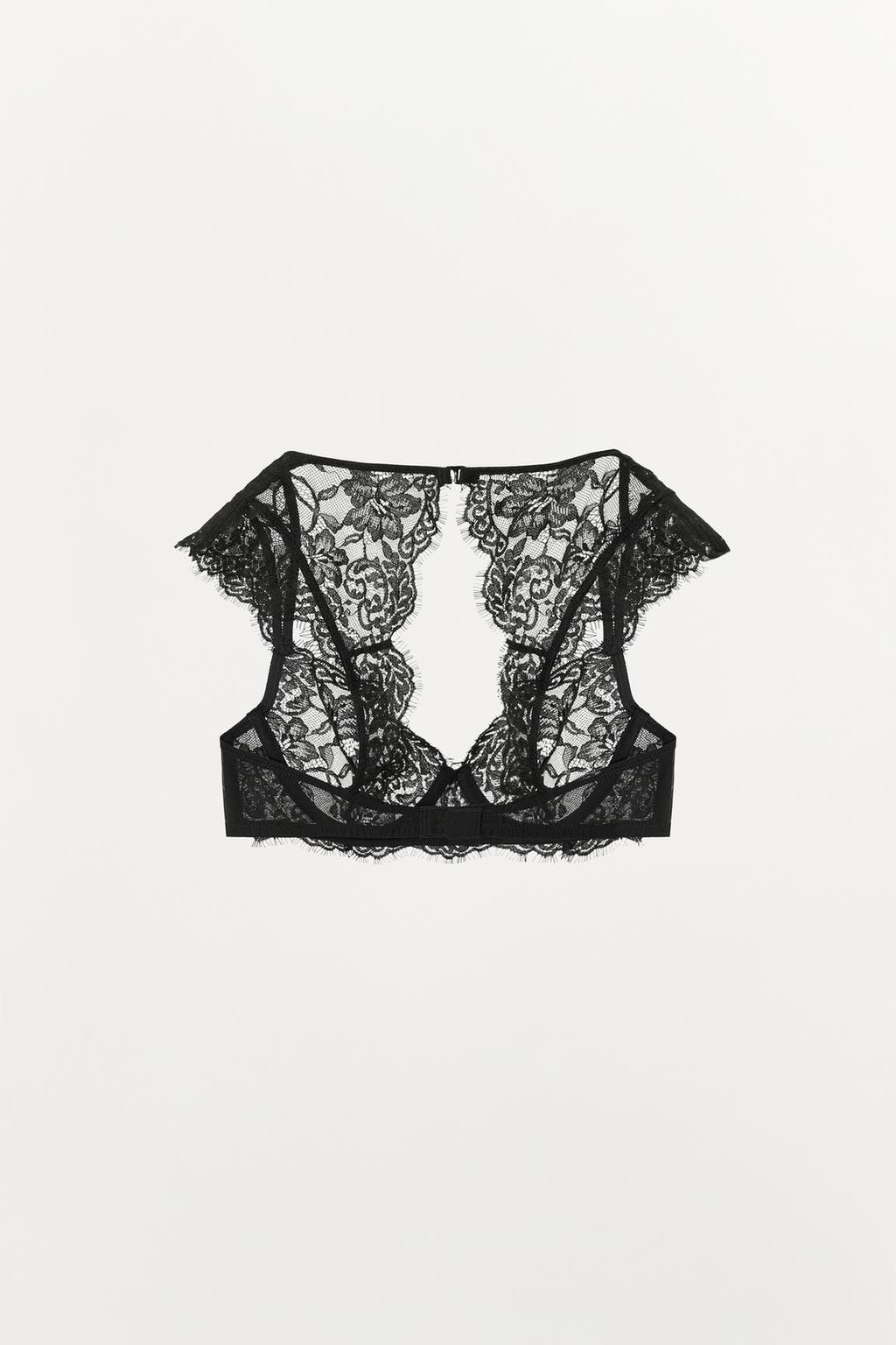 КРУЖЕВНОЙ БЮСТГАЛЬТЕР С РУКАВАМИ И КОСТОЧКАМИ