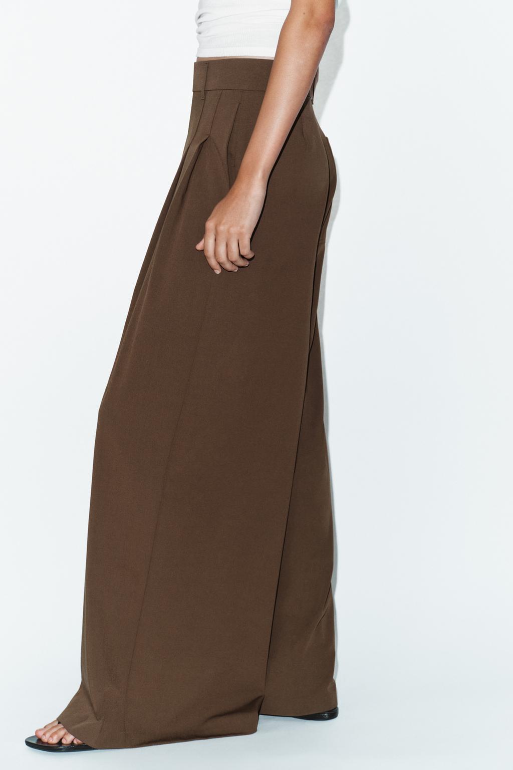 ШИРОКИЕ БРЮКИ С ЗАЩИПАМИ