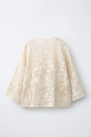 Кимоно с цветочной вышивкой- Заказать в России