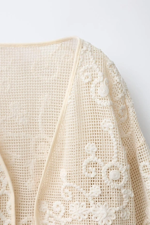 Кимоно с цветочной вышивкой- Заказать в России