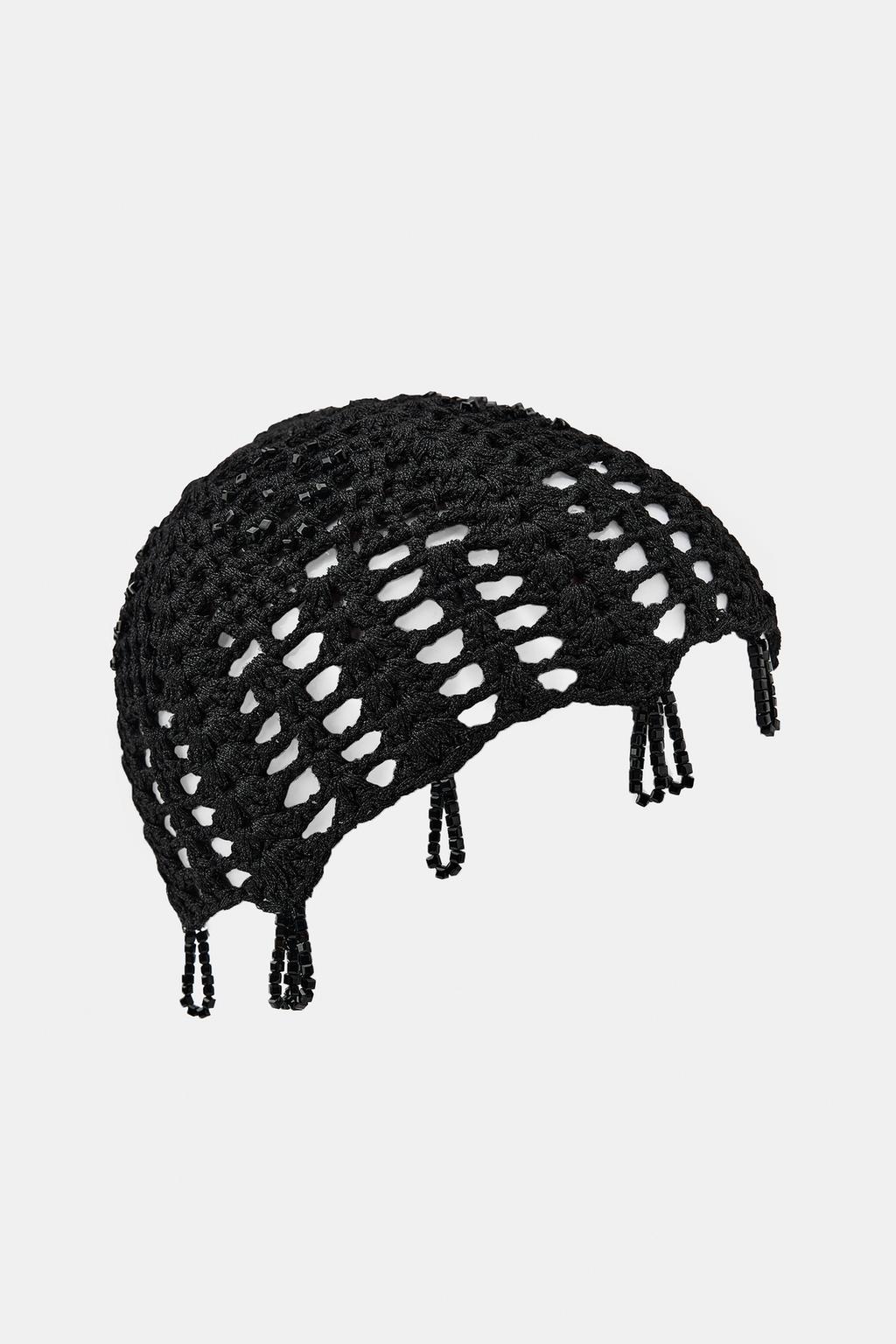 ШАПОЧКА-ТАКСИ КРОШЕ С БУСИНАМИ