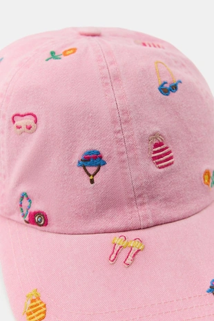 Кепка из 100% хлопка с контрастной вышивкой- Заказать в России