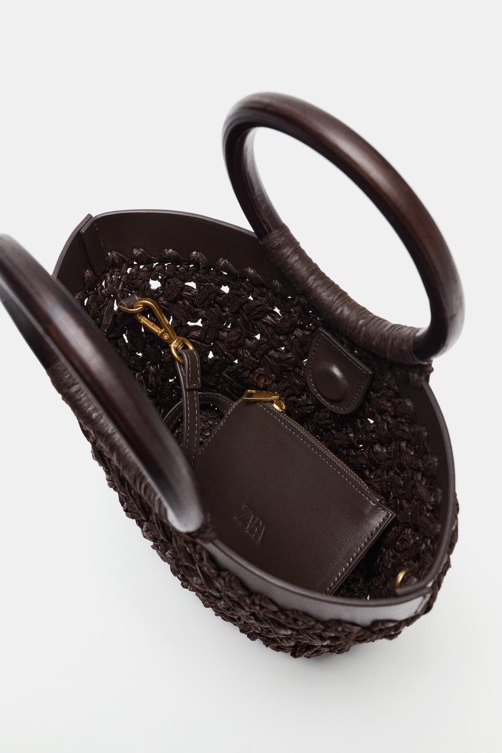 МИНИ-СУМКА-КОРЗИНА ИЗ РАФИИ