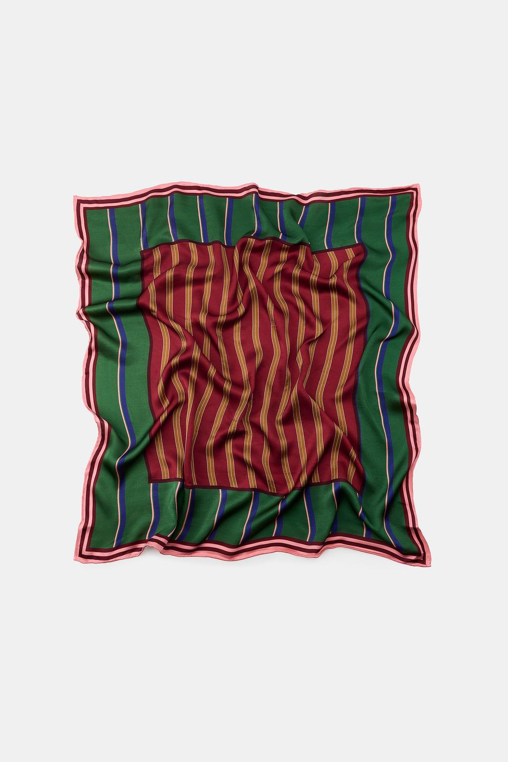 АТЛАСНЫЙ ШАРФ В ПОЛОСКУ