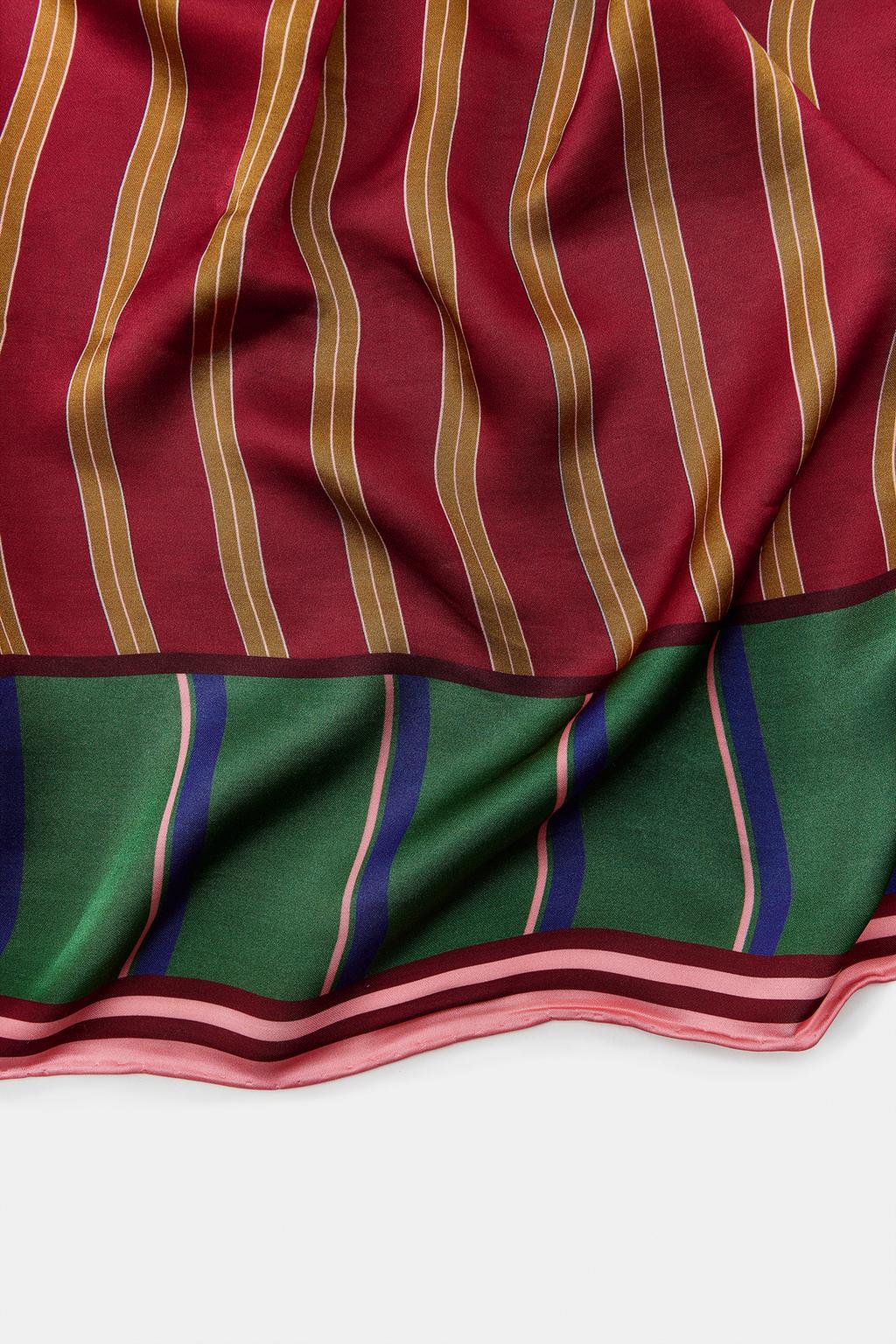 АТЛАСНЫЙ ШАРФ В ПОЛОСКУ