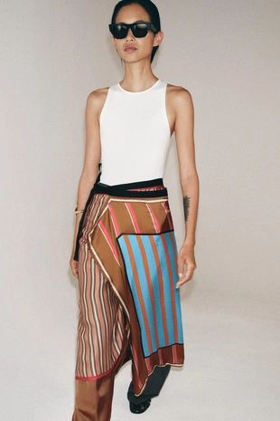 Парео-платок в полоску- Заказать в России