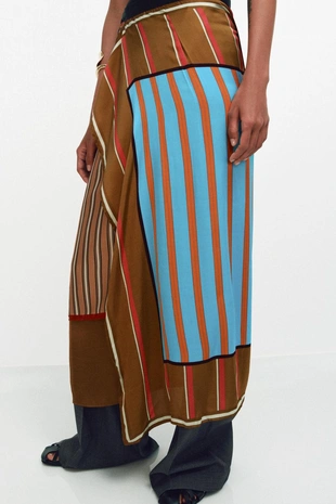 Парео-платок в полоску- Заказать в России