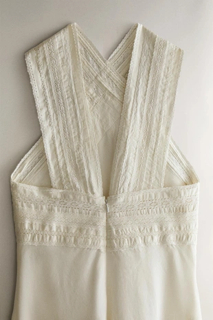 Ночная сорочка с кружевом- Заказать в России